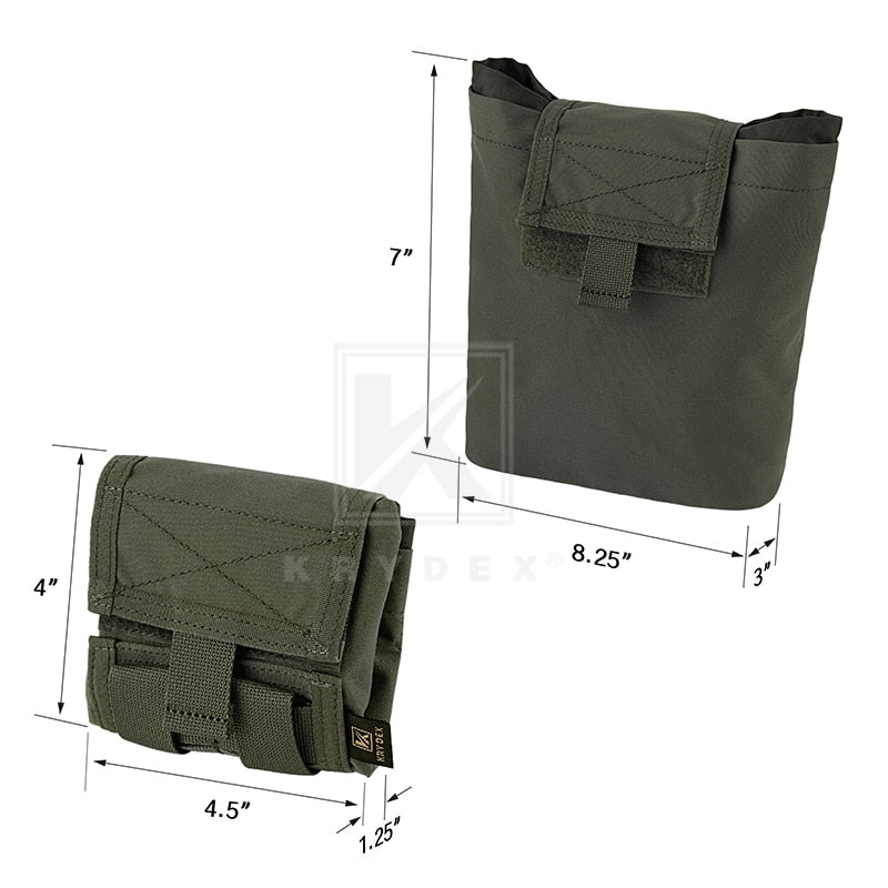 Foldable Roll-up Dump Recover Pouch