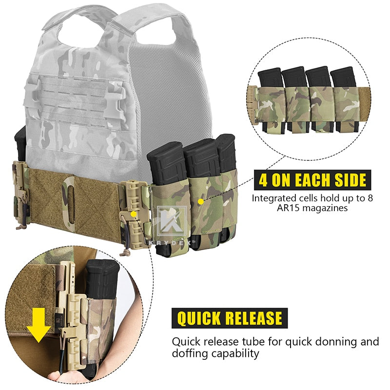 Elastic Cummerbund Quick Release Vest Accessory