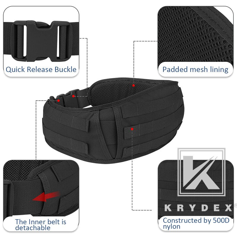 Padded MOLLE System Waist Belt
