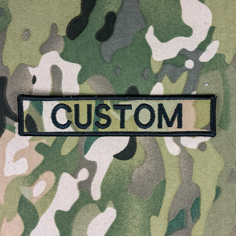 Military uniform name patches best sale