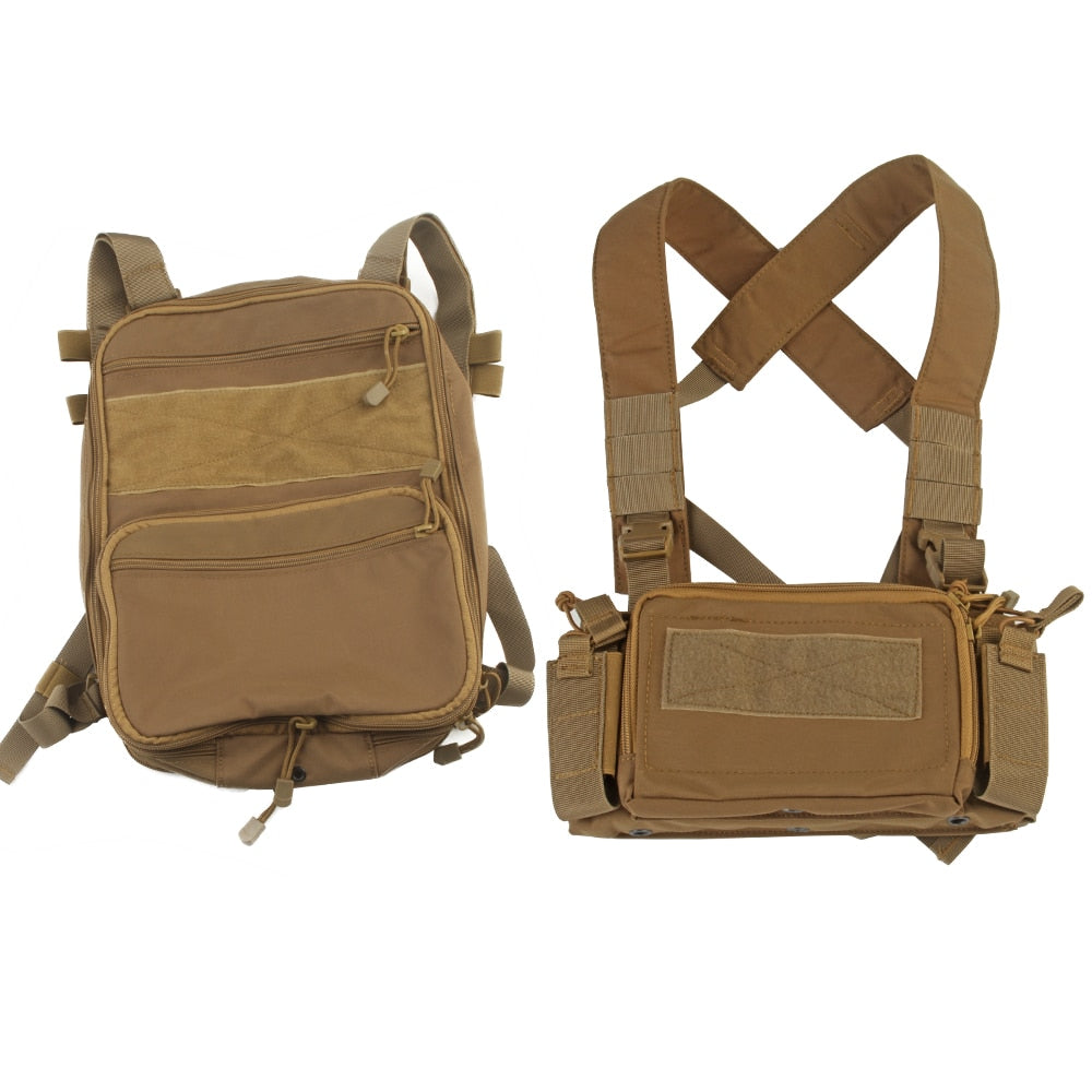 Flat Pack D3 Chest Rig Hydration Backpack Set