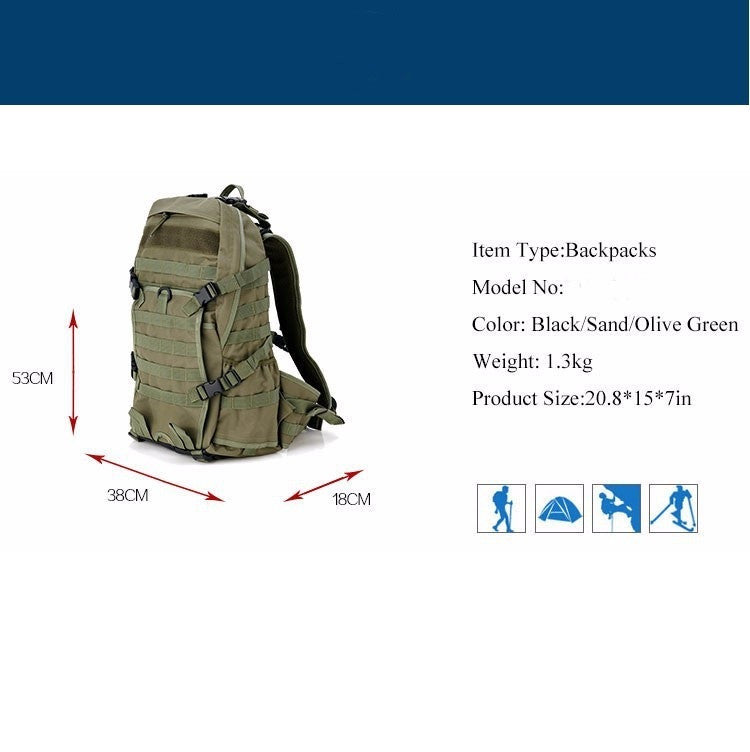 Tactical Military Molle Backpack - Bearded Lion