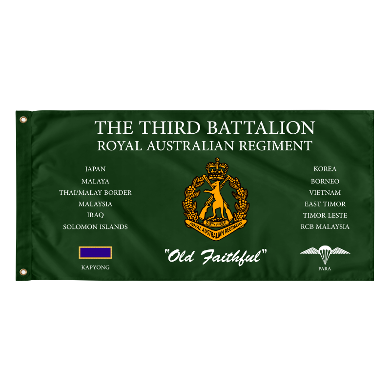 3 Royal Australian Regiment (RAR) 3rd Battalion Flag – BL TAC