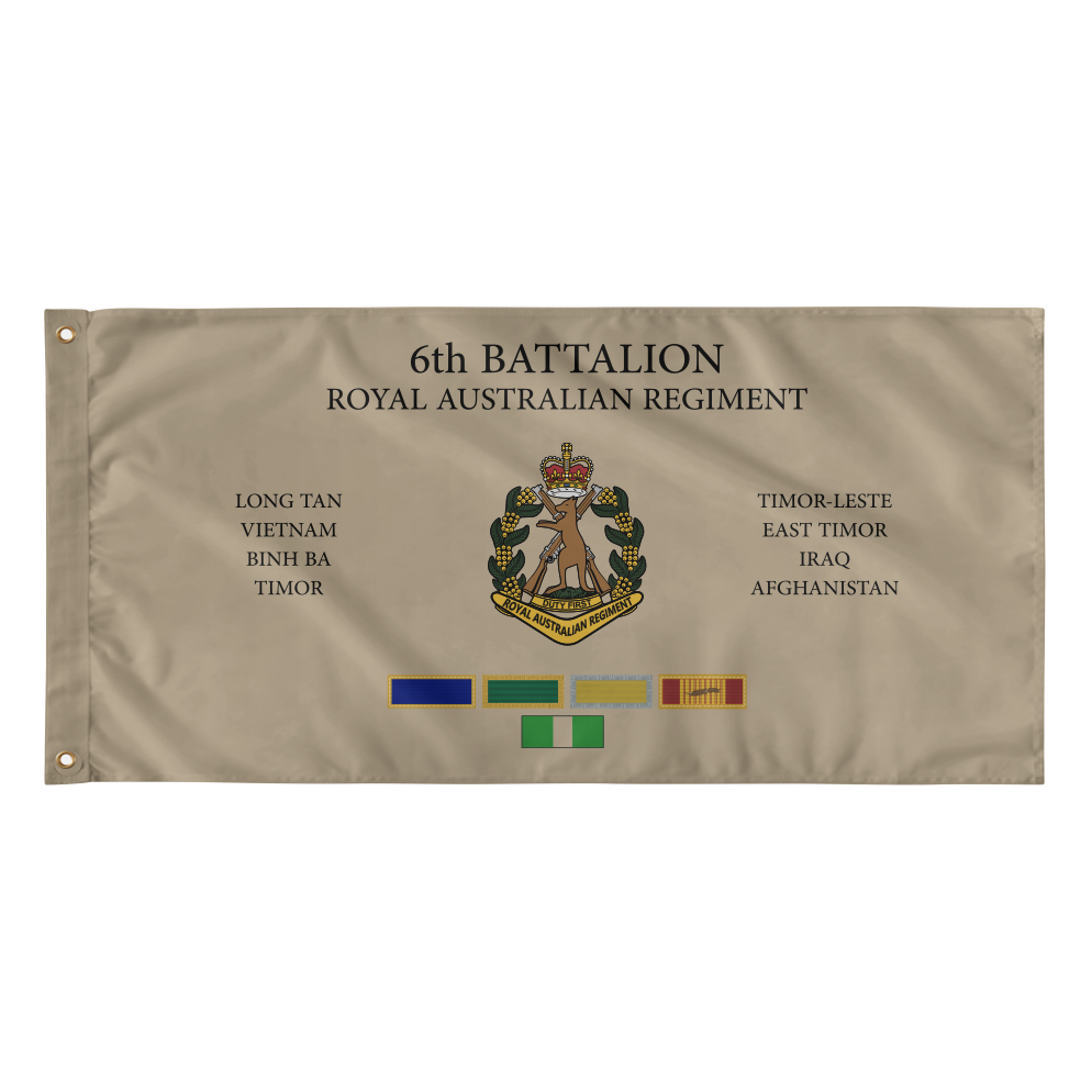 6 Royal Australian Regiment (RAR) 6th Battalion Flag