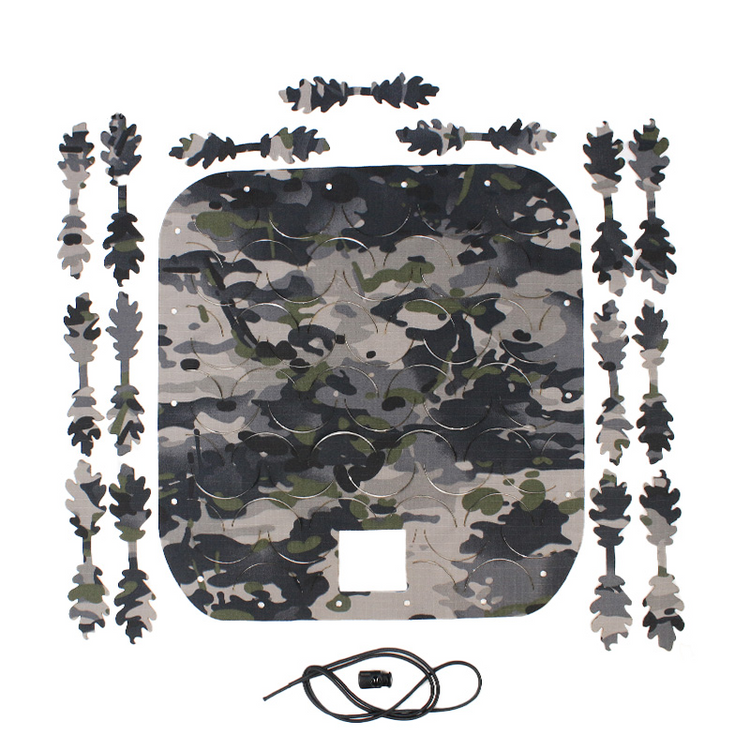 Australian Military Camouflage MMPU Helmet Scrim plus leaf cutouts