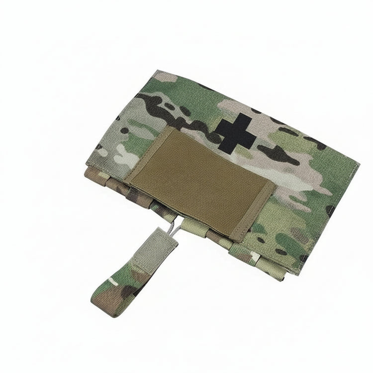 Camouflage tactical pouch with Krydex branding on a white background