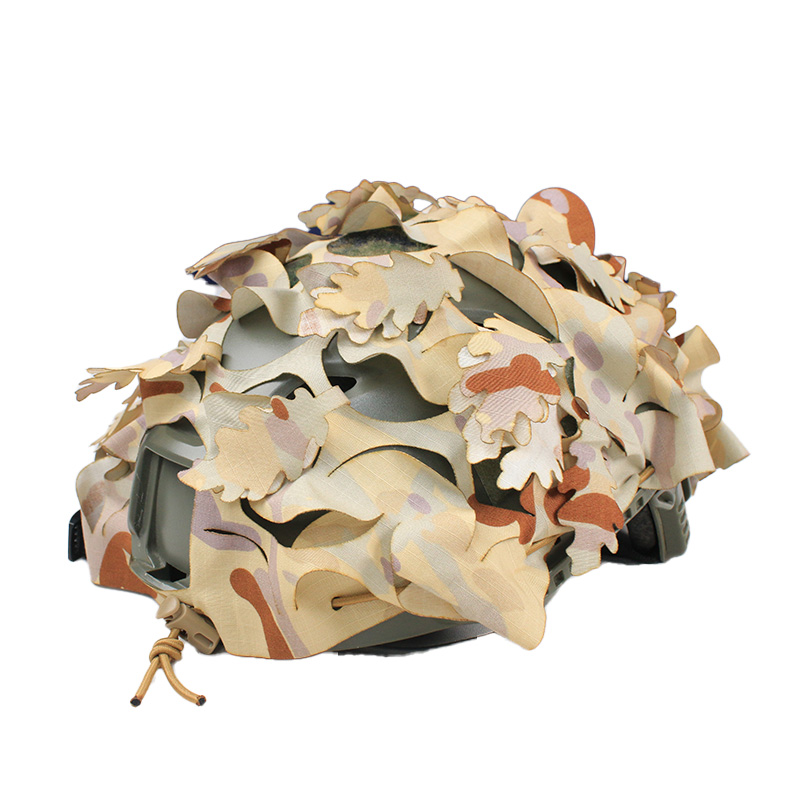 Australian Military Camouflage AMDU Helmet Scrim plus leaf cutouts 