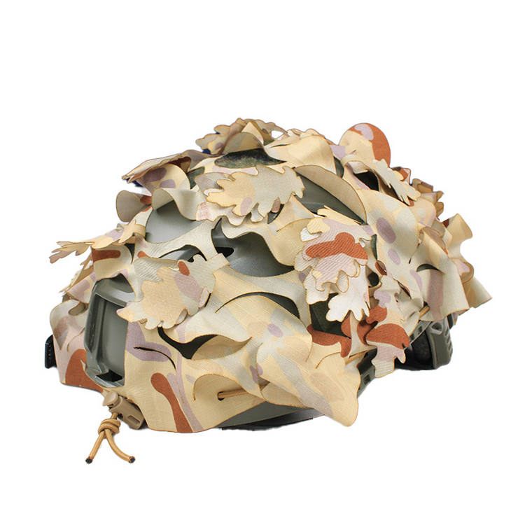 Australian Military Camouflage AMDU Helmet Scrim plus leaf cutouts 