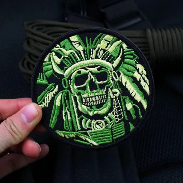 Skull Chief Indian Patch