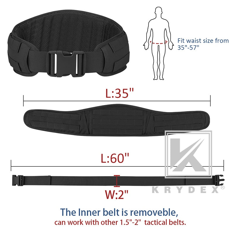 Padded MOLLE System Waist Belt