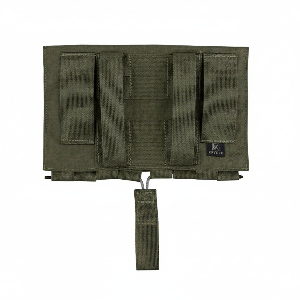 Green tactical pouch with Khydex branding on a white background
