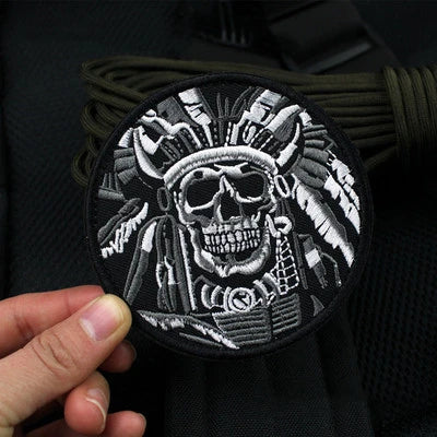 Skull Chief Indian Patch
