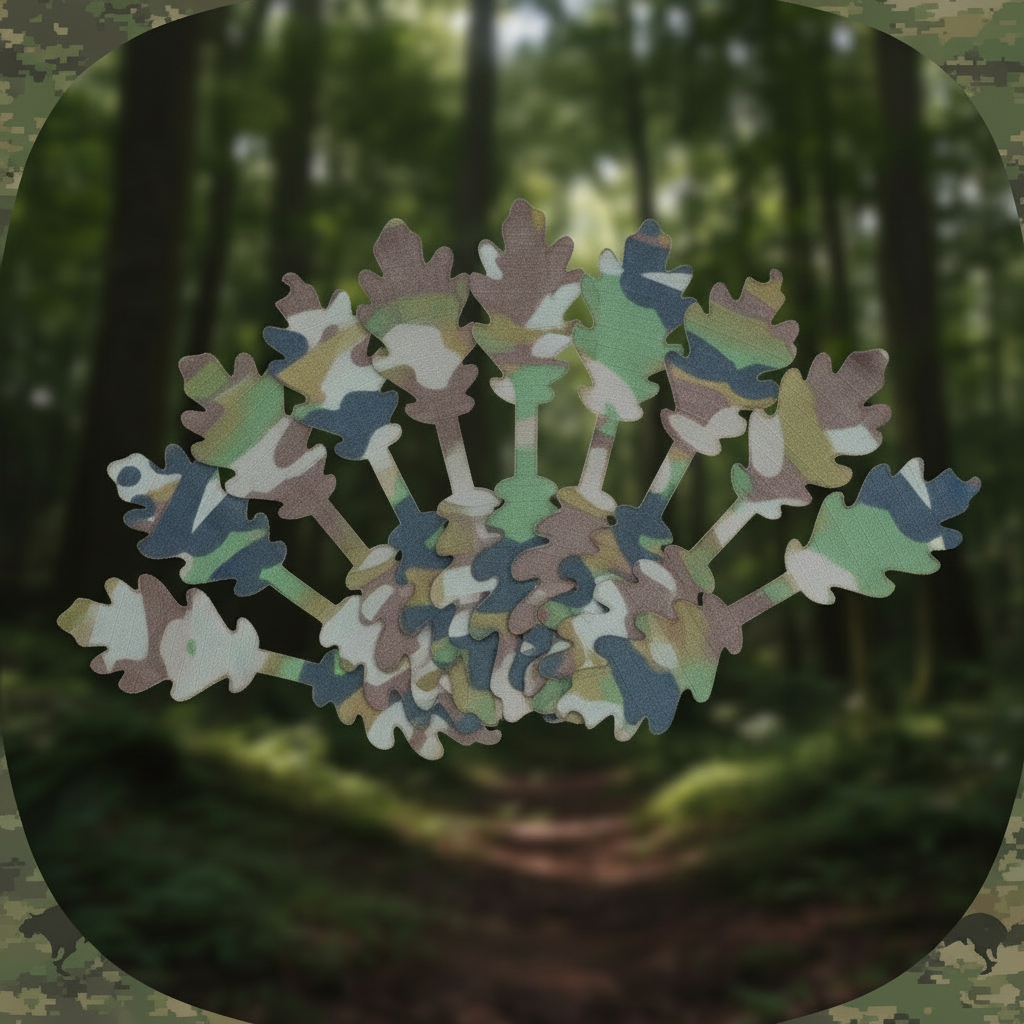 15pcs/set Leaf Strips Australian Multicam Pattern (AMC)