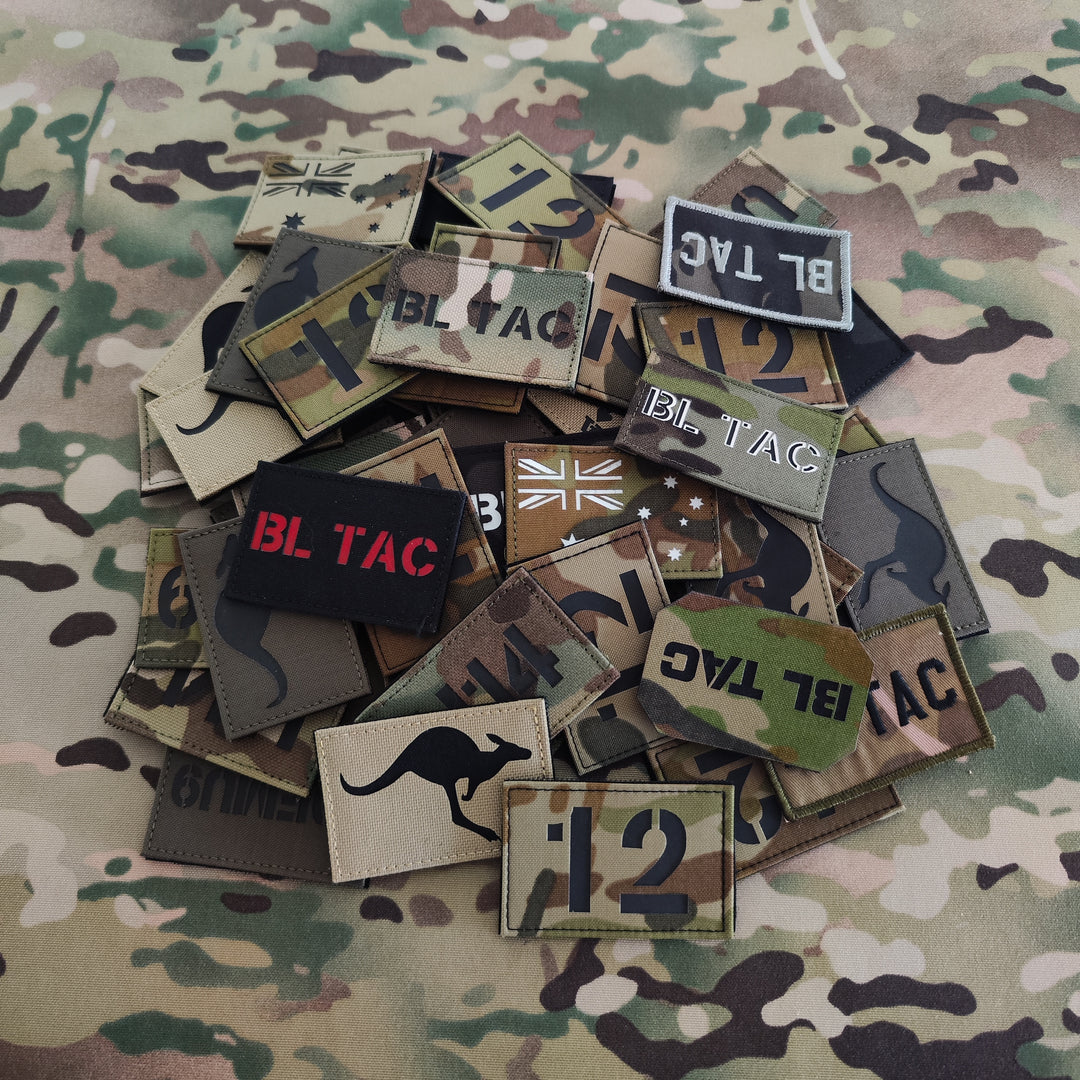 Customised Laser-Cut Call Sign/Info Shoulder Patch - 75x50mm