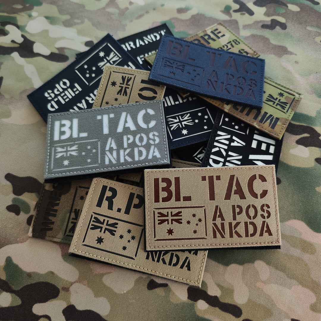 Customised Laser-cut Info Patch with ANF - 100x60mm