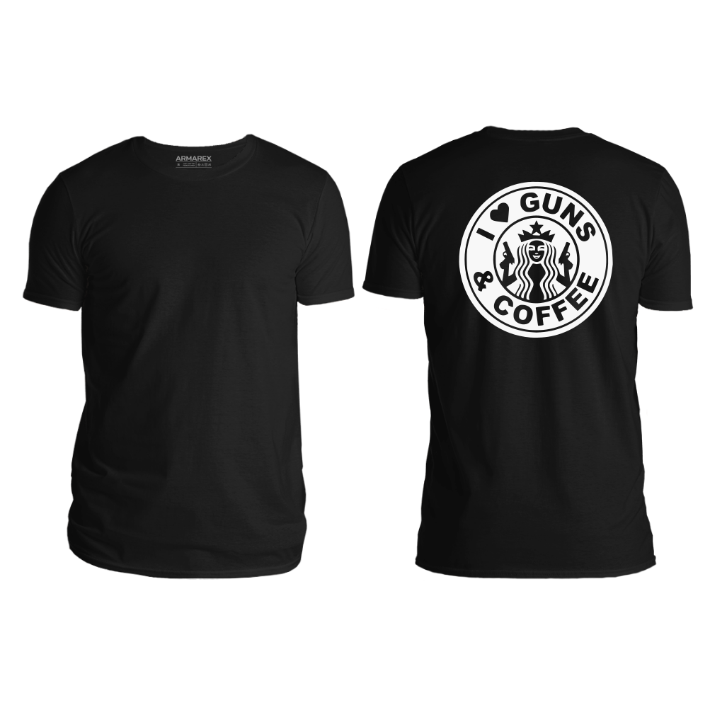 I Love Guns And Coffee Undershirt