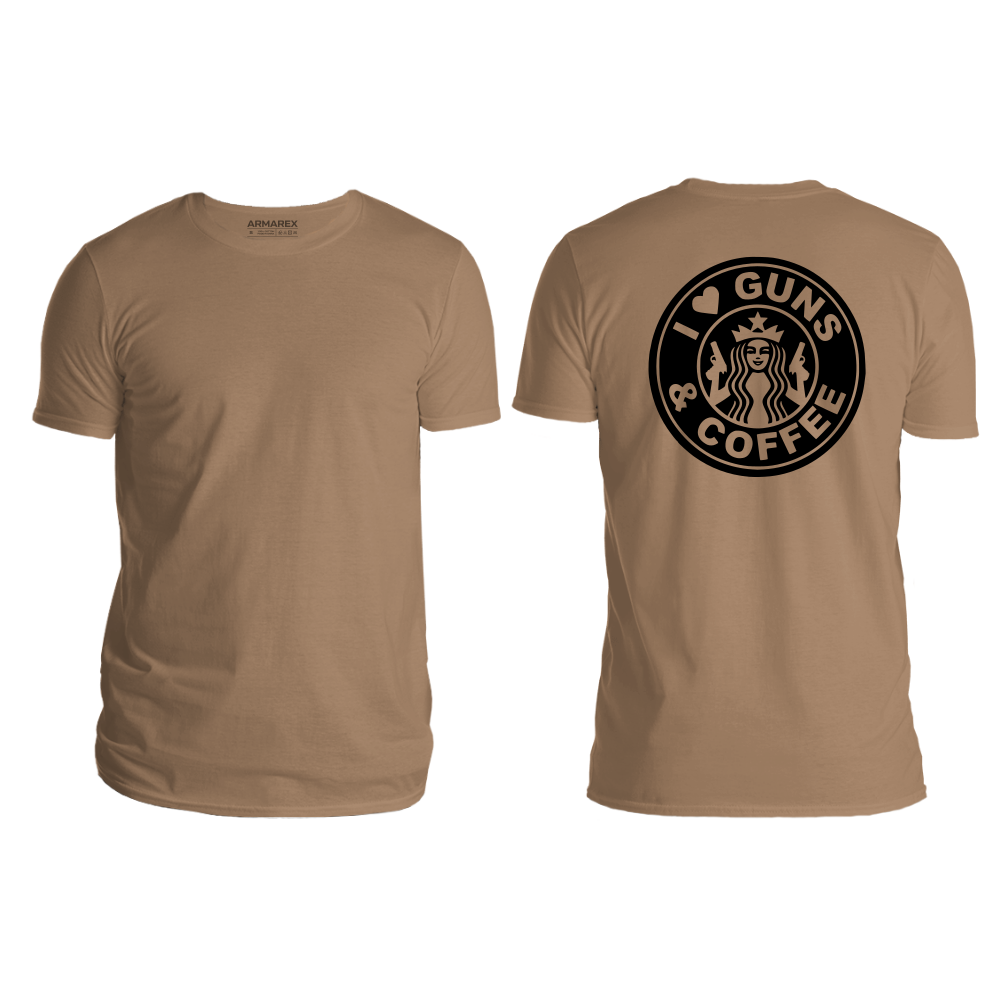 I Love Guns And Coffee Undershirt