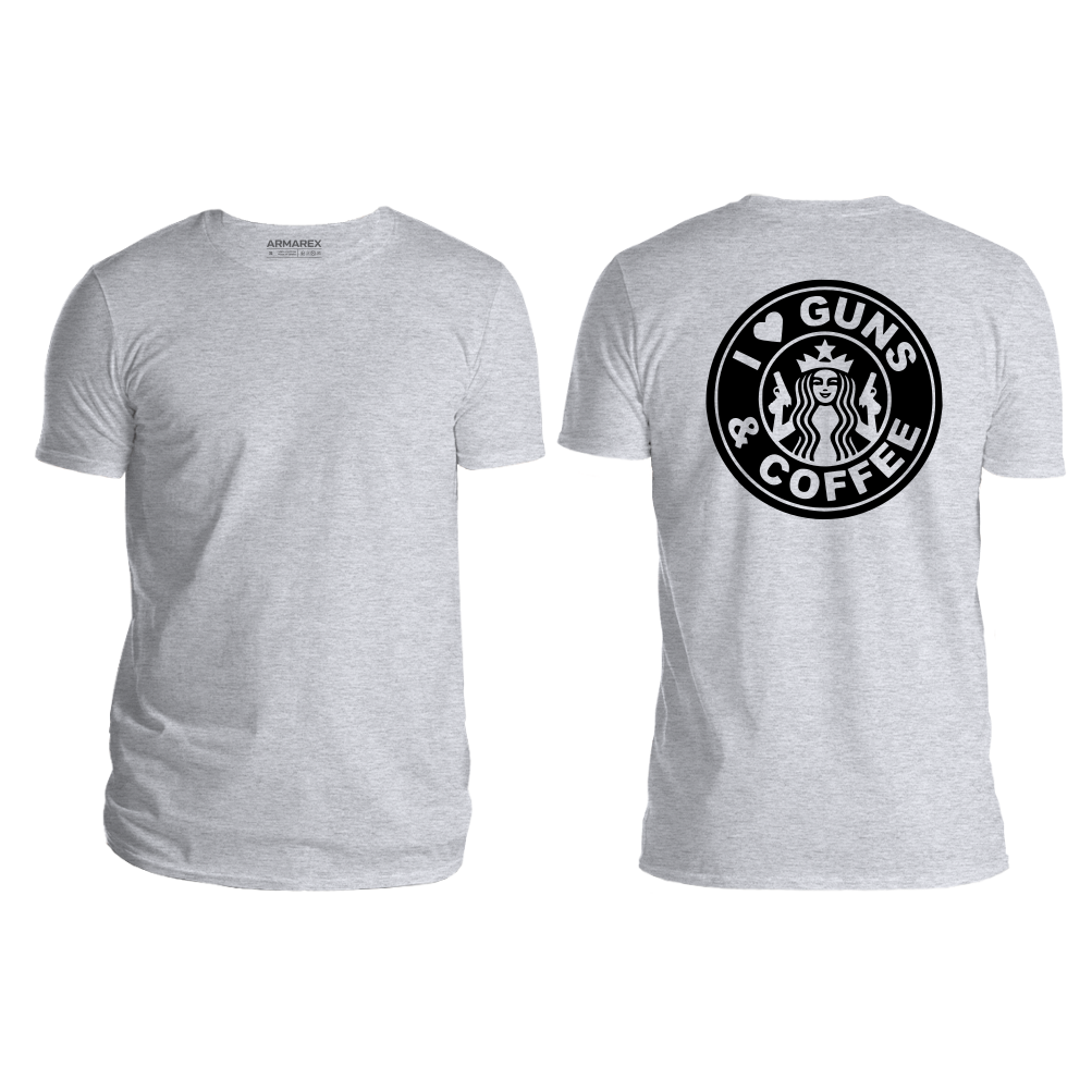 I Love Guns And Coffee Undershirt