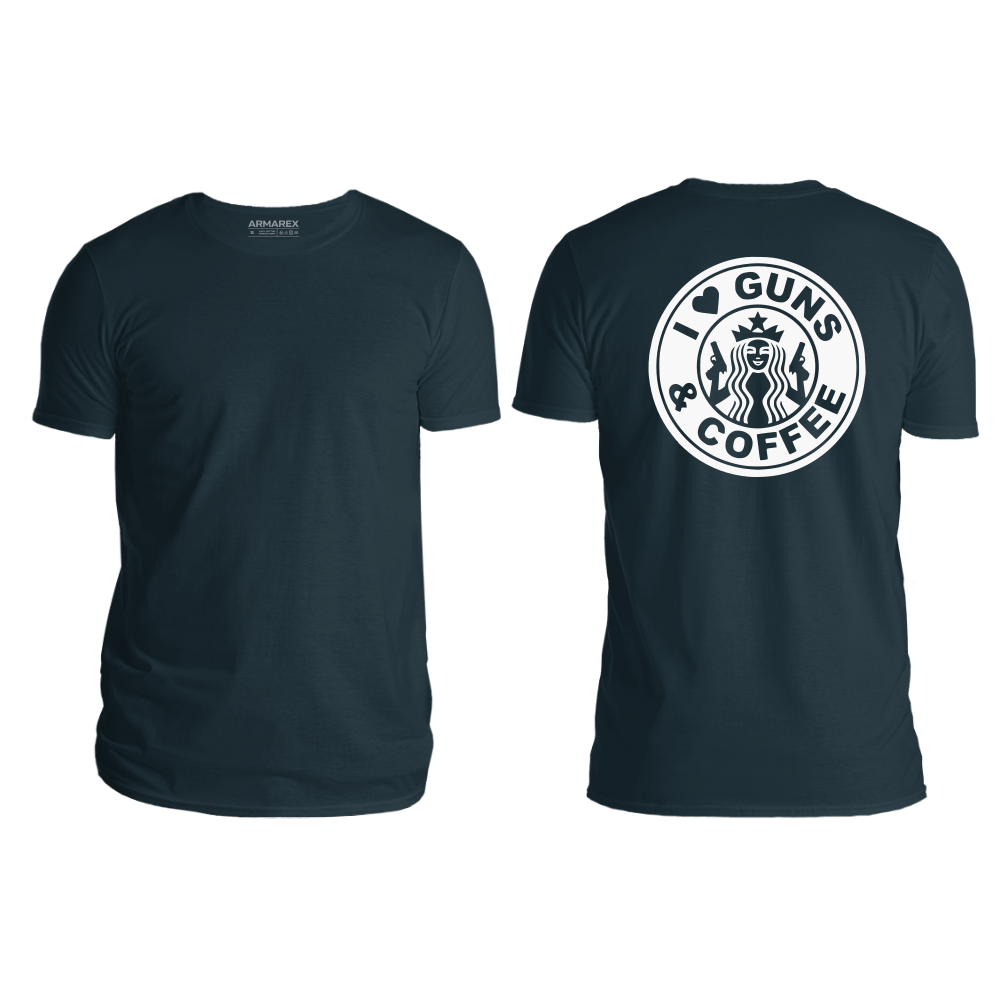 I Love Guns And Coffee Undershirt