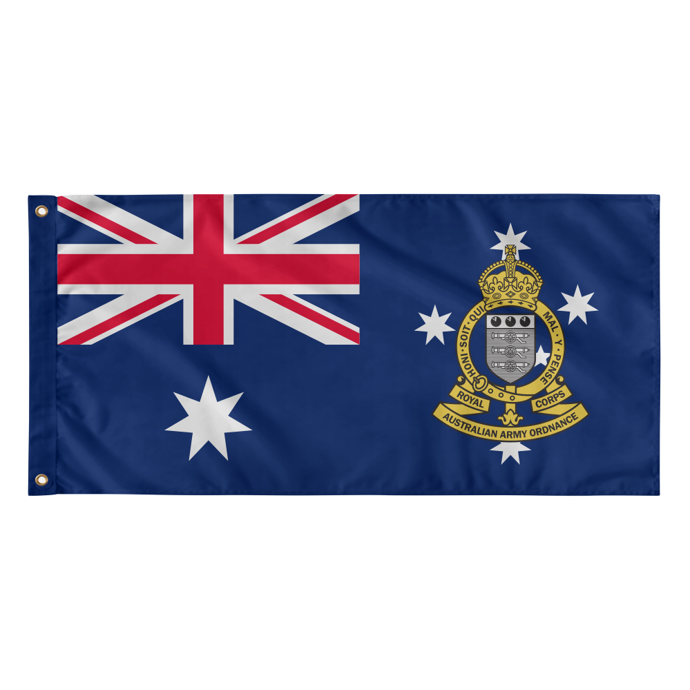 Royal Australian Army Ordnance Corps (RAAOC) Badge Flags - BL TAC