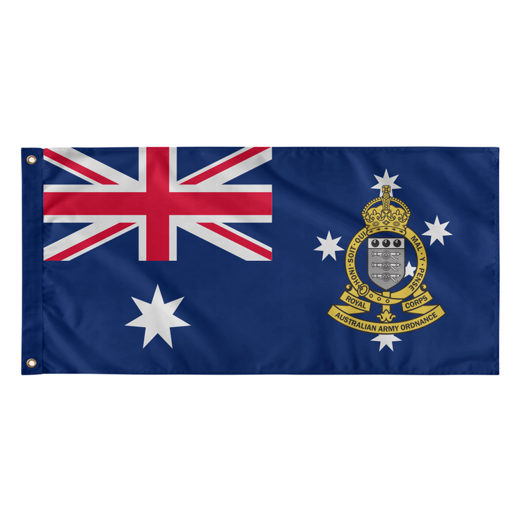 Royal Australian Army Ordnance Corps (RAAOC) Badge Flags - BL TAC