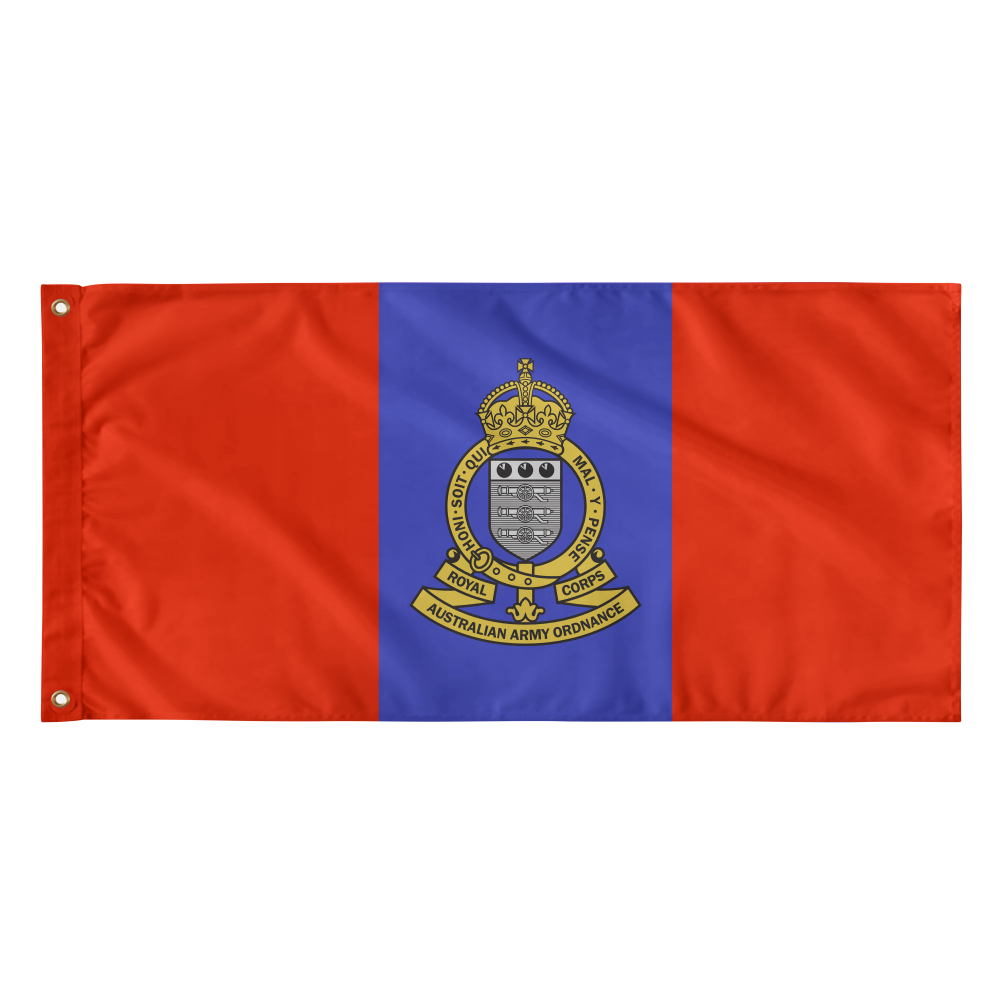 Royal Australian Army Ordnance Corps (RAAOC) Badge Flags - BL TAC
