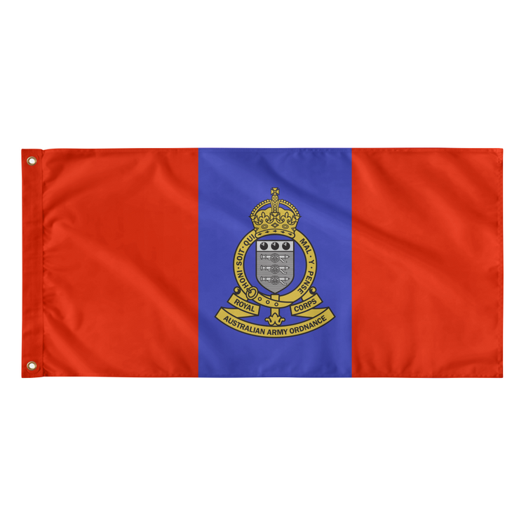 Royal Australian Army Ordnance Corps (RAAOC) Badge Flags - BL TAC