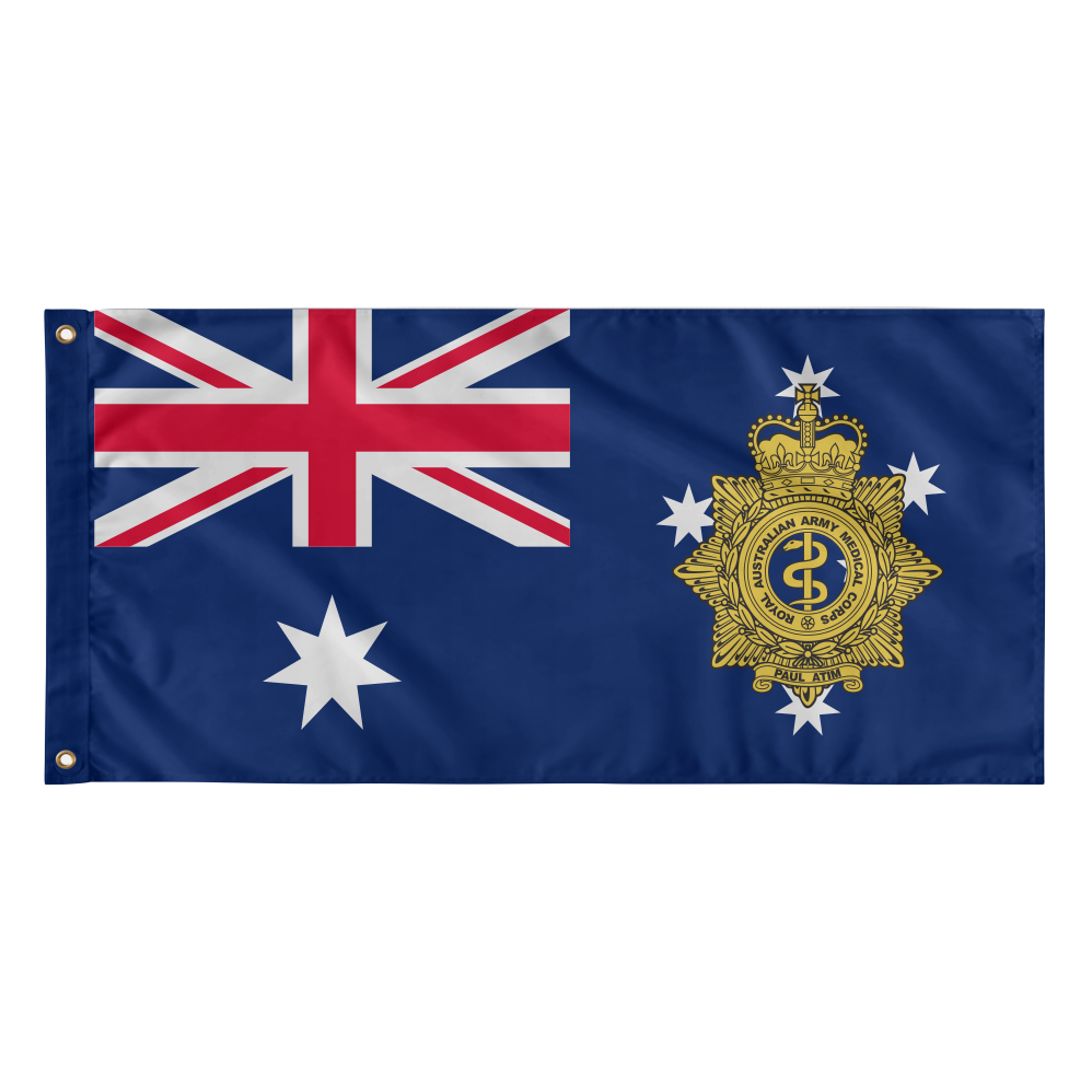 Royal Australian Army Medical Corps (RAAMC) Badge Flag