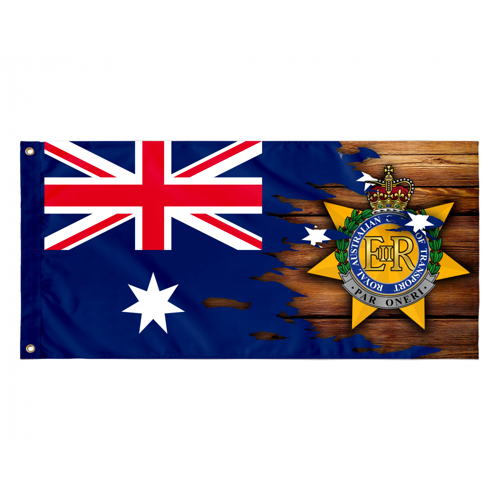 Australian Flag with RACT Badge