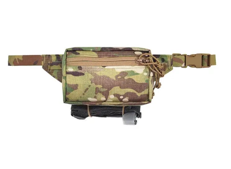 Multicam Camouflage Crossbody Waist Bag Fanny Pack on a white background