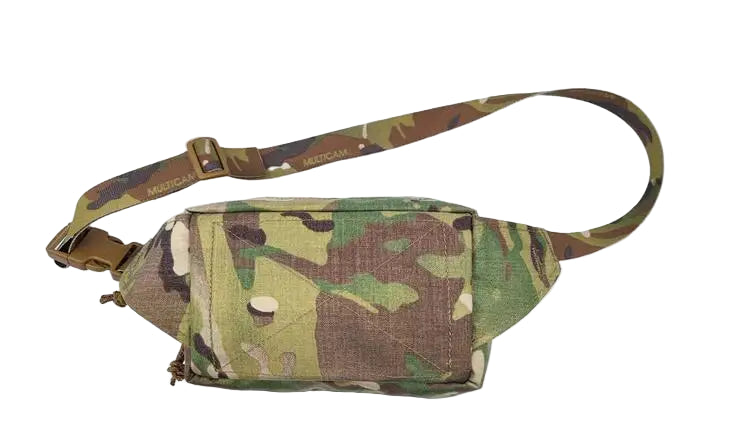 Multicam Camouflage-patterned Crossbody Waist Bag Fanny Pack on a white background