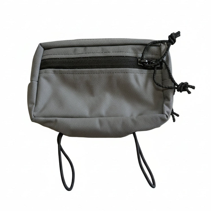Gray Crossbody Waist Bag Fanny Pack on a white background