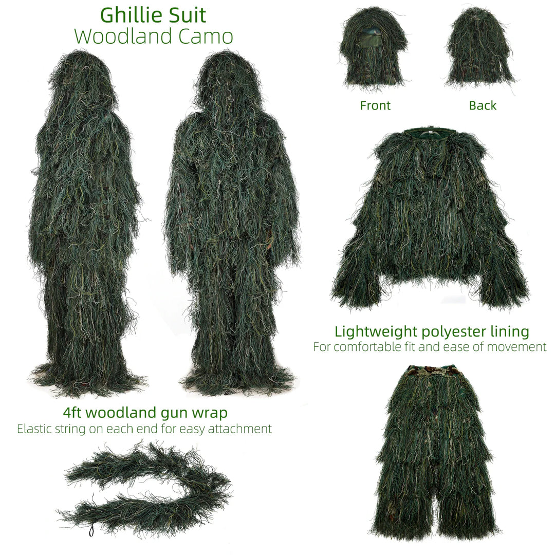 Full Length Adjustable Ghillie Suit