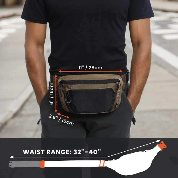 Concealed Carry Fanny Pack w/Adjustable Waist Belt - BL TAC