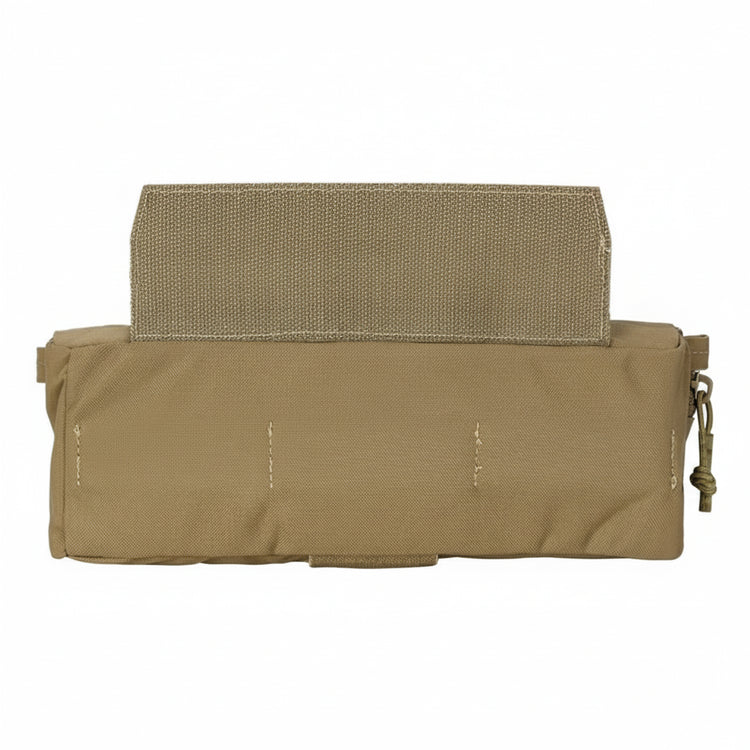 Tan tactical pouch 
 on a white background