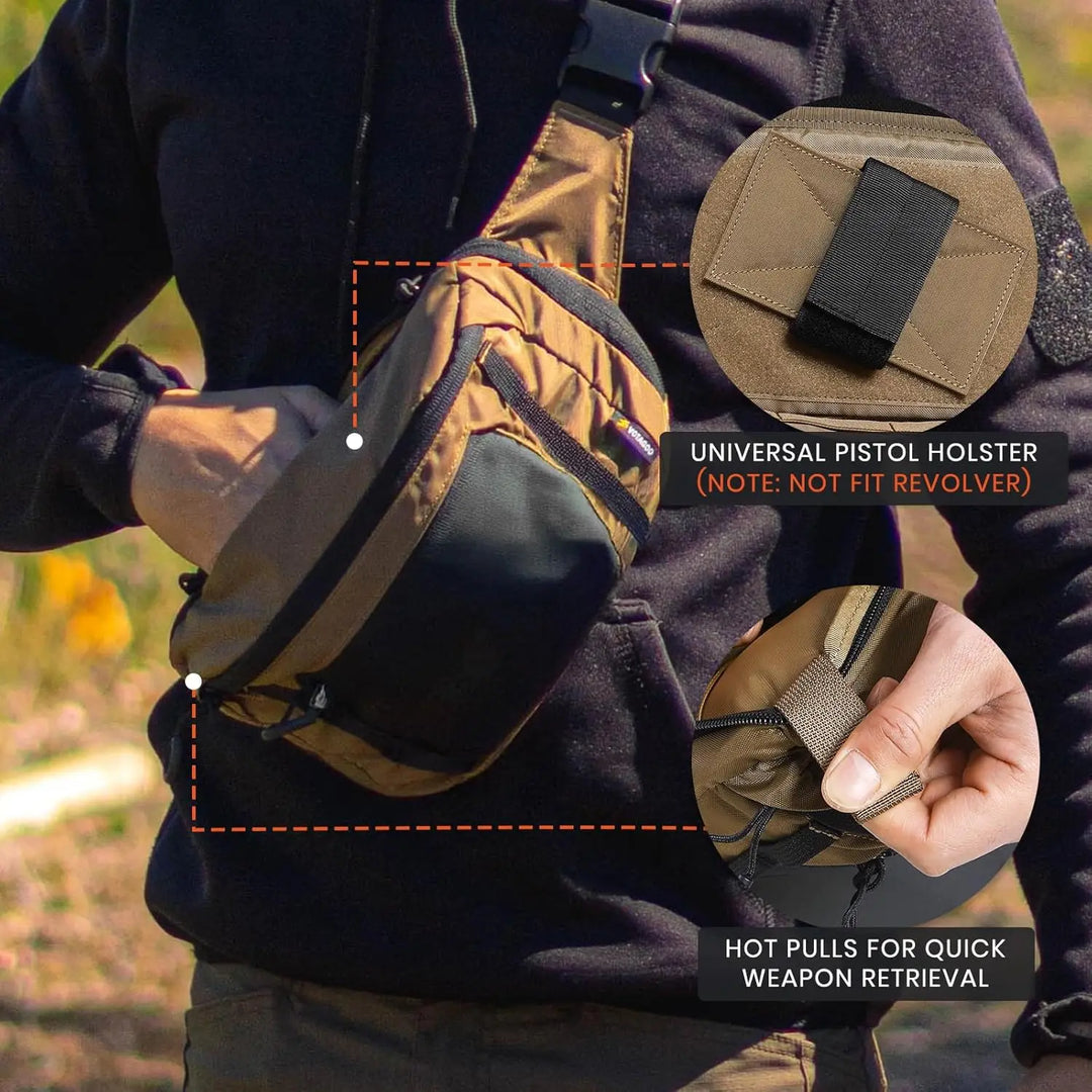 Concealed Carry Fanny Pack w/Adjustable Waist Belt - BL TAC
