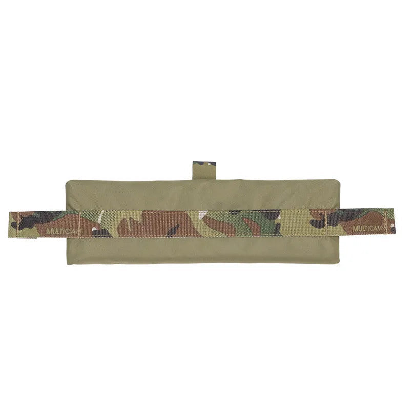 Camouflage pouch on a white background