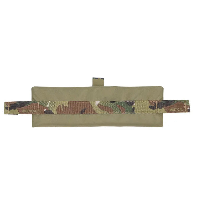 Camouflage pouch on a white background
