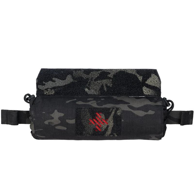 Camouflage pouch with a red logo on a white background, featuring the Toptacpro brand.