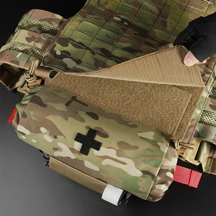 Multicam Camouflage Roll Up IFAK Pouch with IFAK medical pouch from BL TAC