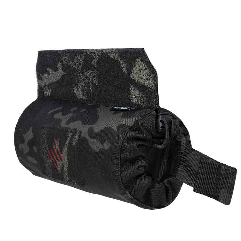 Camouflage bag on a white background