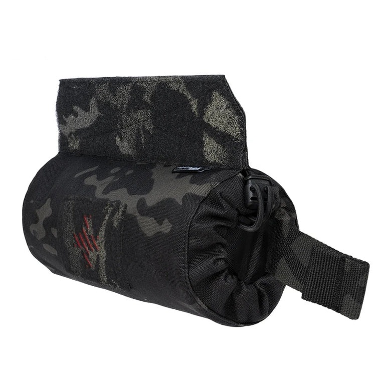 Camouflage bag on a white background