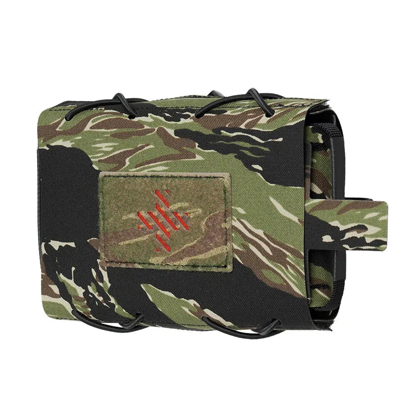 Camouflage bag on a white background