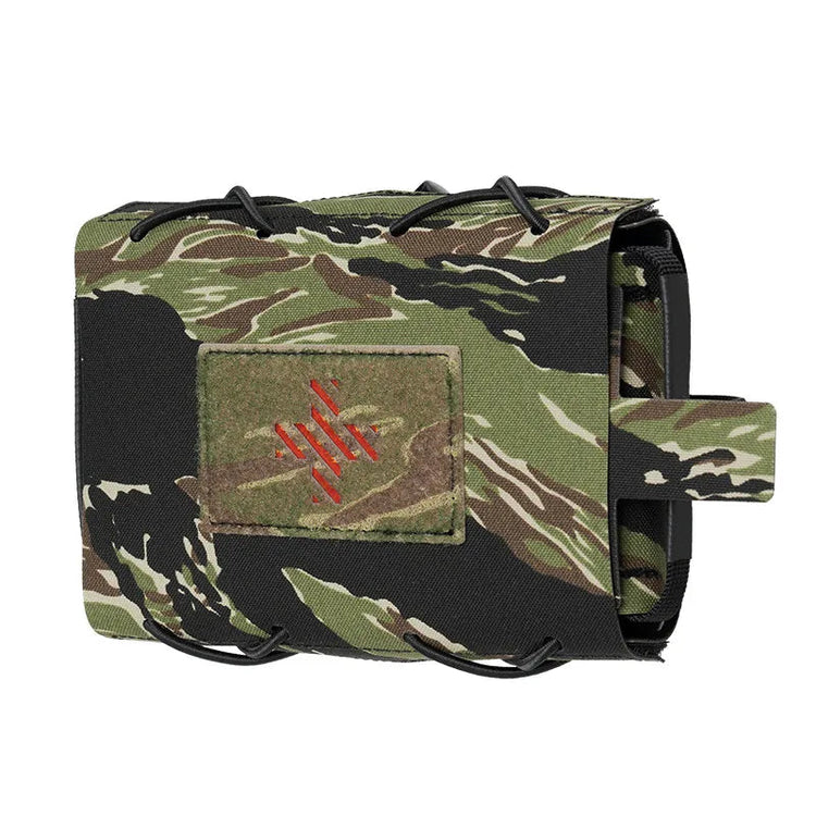 Camouflage bag on a white background