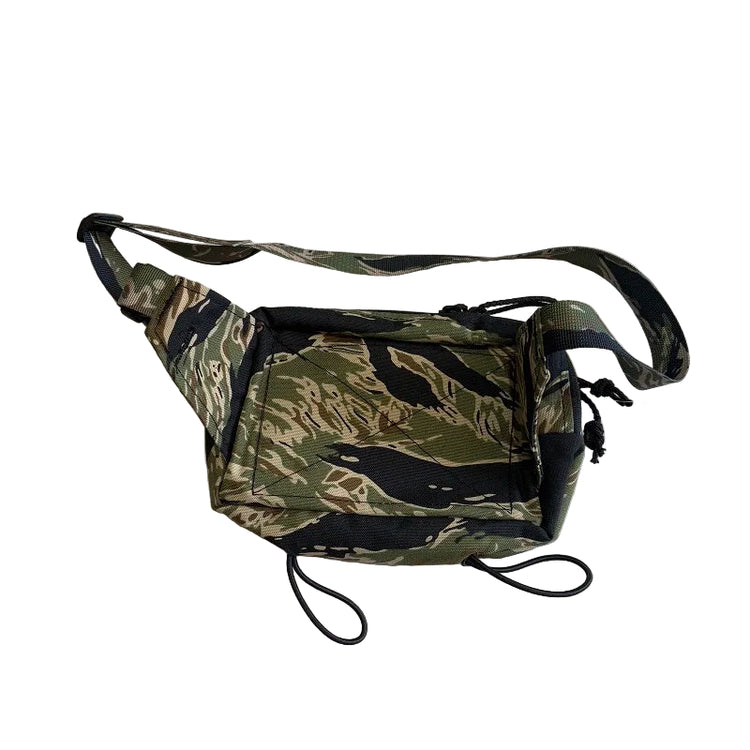 Tiger Camouflage Tigercam patterned Crossbody Waist Bag Fanny Pack on a white background