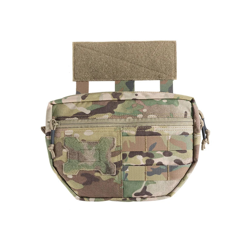Multicam tactical pouch on a white background