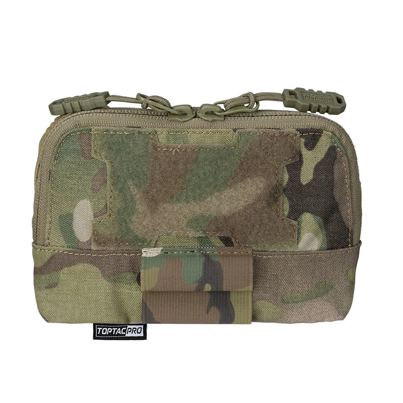 Camouflage pouch with on a white background
