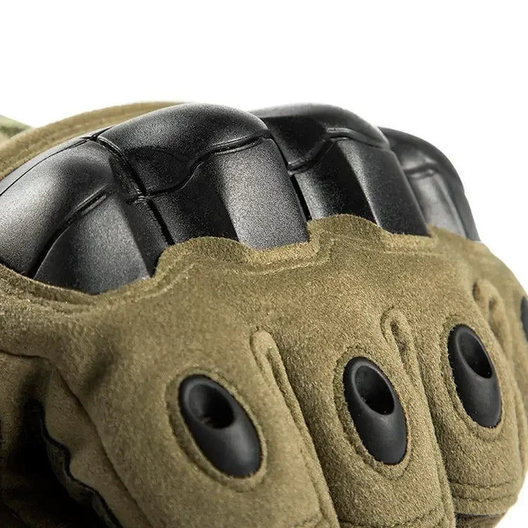 close up detailed view of rubber knuckles gloves