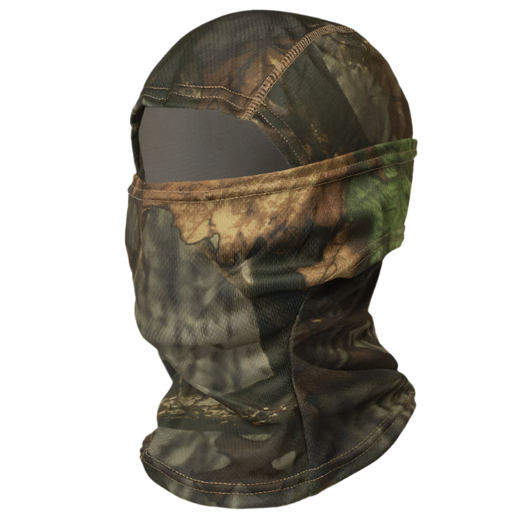 Camouflage balaclava on a white background