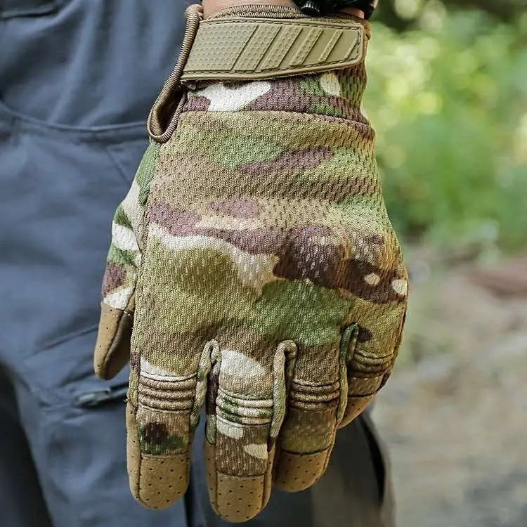 Breathable Touch Screen Hard Knuckle Gloves